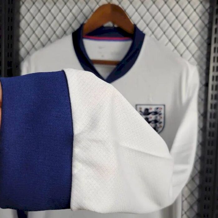 Mens England 2024/25 Home Long Sleeve Jersey 4