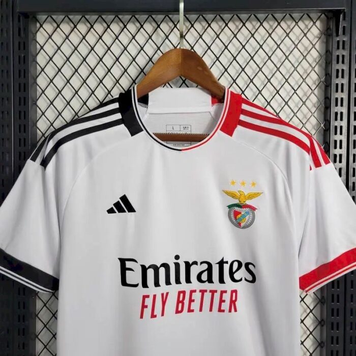 Mens Benfica 2023/24 White Jersey 3
