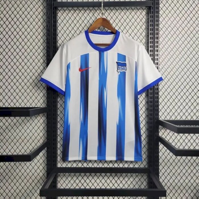 Mens Hertha BSC 2023/24 Blue White Jersey 1