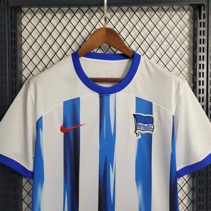 Mens Hertha BSC 2023/24 Blue White Jersey 3