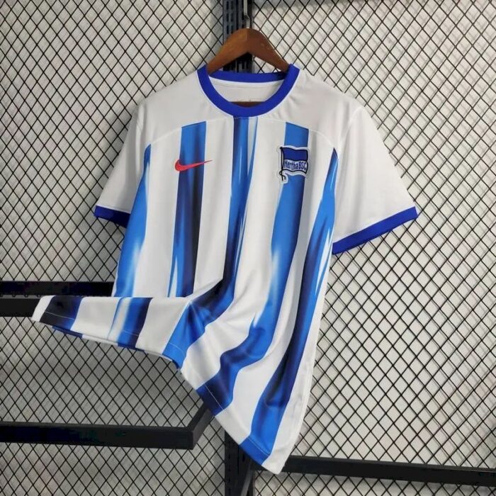 Mens Hertha BSC 2023/24 Blue White Jersey 4