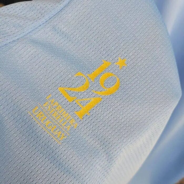 Mens Uruguay 2024/25 Anniversary Edition Home Jersey 4