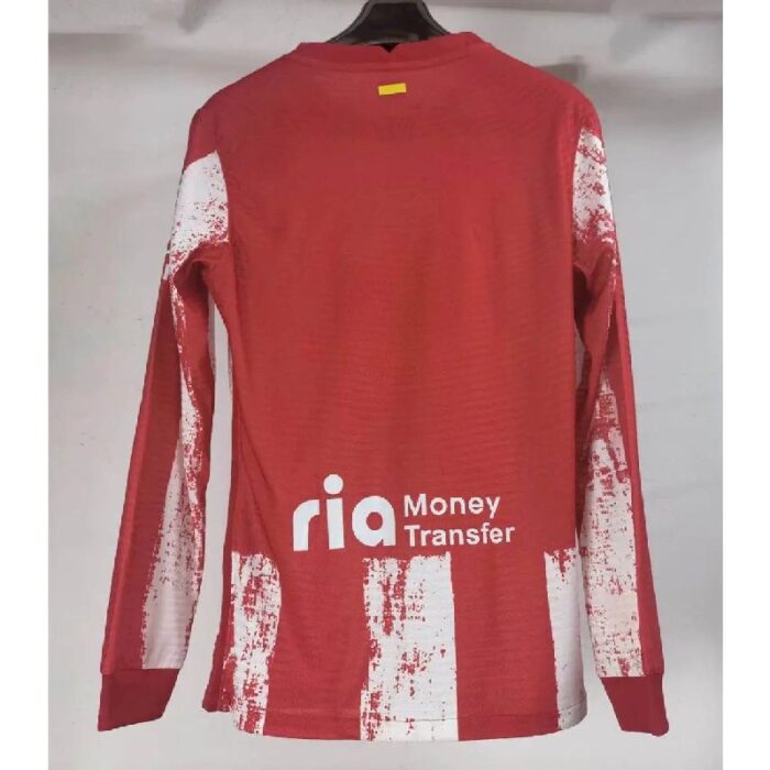 Mens Atletico Madrid 2021/22 Home Long Sleeve Jersey Player Version 1
