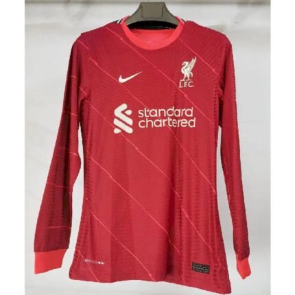 Mens Liverpool 2021/22 Home Long Sleeve Jersey Player Version