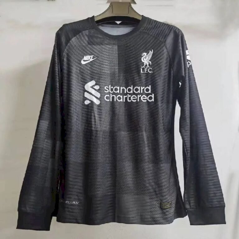 Mens Liverpool 2021/22 Goalkeeper Long Sleeve Jersey Player Version