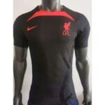 Mens Liverpool 2022/23 Pre-Match – Black Jersey Player Version