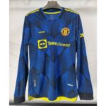 Mens Manchester United 2021/22 Third Long Sleeve Jersey Player Version