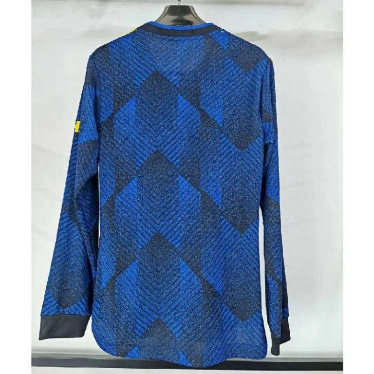 Mens Manchester United 2021/22 Third Long Sleeve Jersey Player Version 1