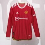 Mens Manchester United 2021/22 Home Long Sleeve Jersey Player Version