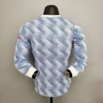 Mens Manchester United 2021/22 Away Long Sleeve Jersey Player Version 8