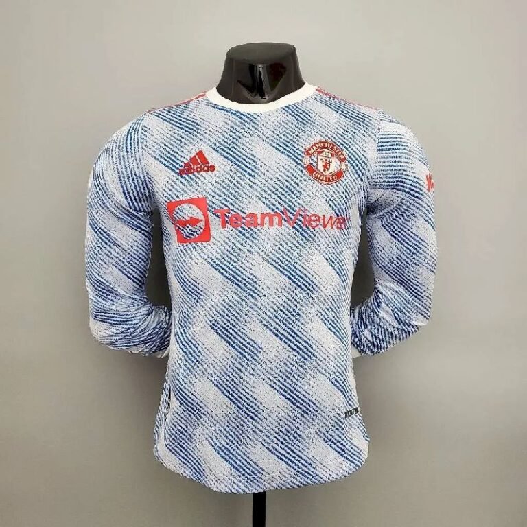 Mens Manchester United 2021/22 Away Long Sleeve Jersey Player Version