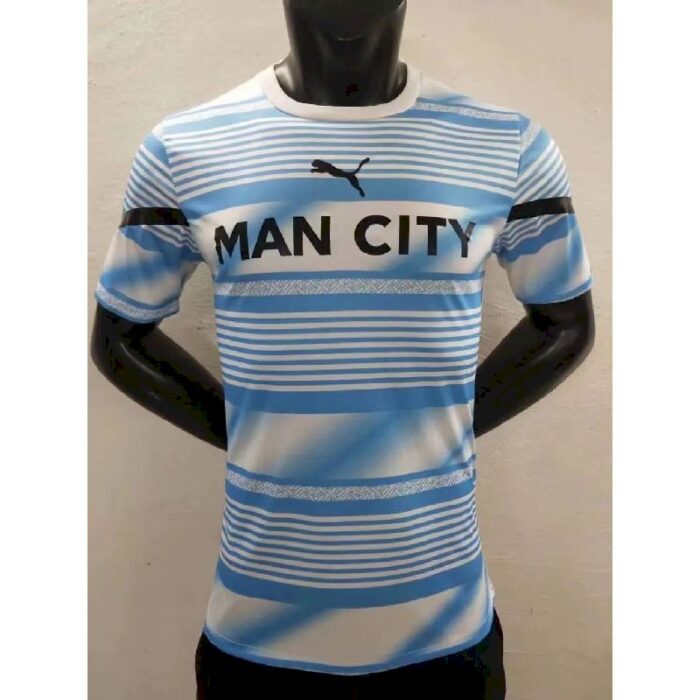 Mens Manchester City 2021/22 Pre-Match Jersey Player Version 6