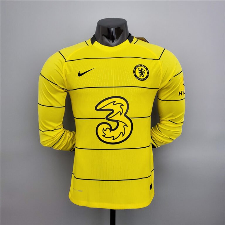 Mens Chelsea 2021/22 Away Long Sleeve Jersey Player Version