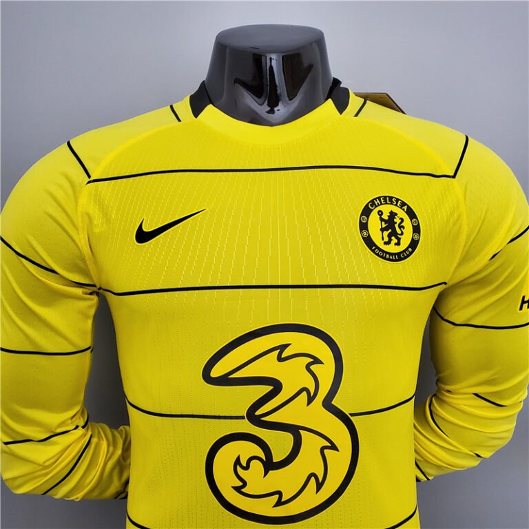 Mens Chelsea 2021/22 Away Long Sleeve Jersey Player Version 1