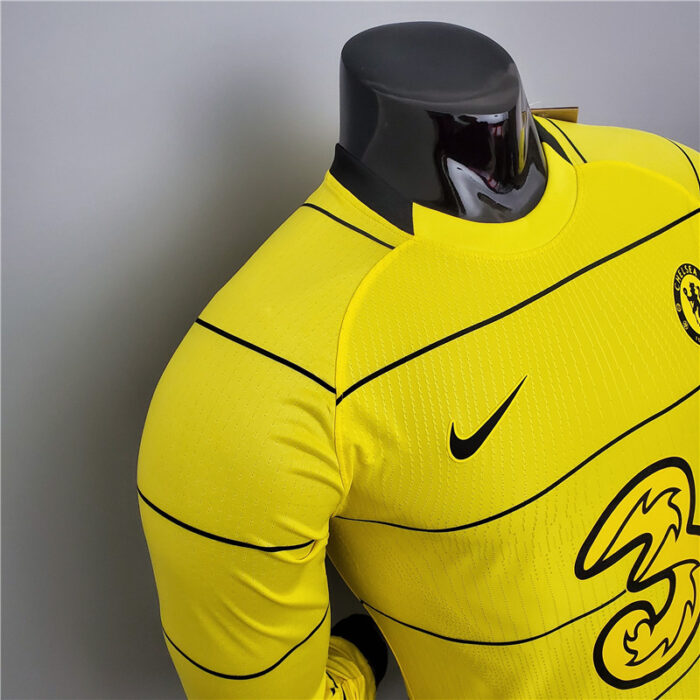 Mens Chelsea 2021/22 Away Long Sleeve Jersey Player Version 2