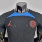 Mens Paris Saint-Germain 2022/23 Pre-Match – Black Jersey Player Version 5