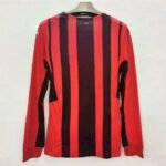 Mens AC Milan 2021/22 Home Long Sleeve Jersey Player Version 1