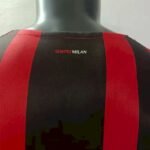 Mens AC Milan 2021/22 Home Long Sleeve Jersey Player Version 6