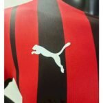 Mens AC Milan 2021/22 Home Long Sleeve Jersey Player Version 2