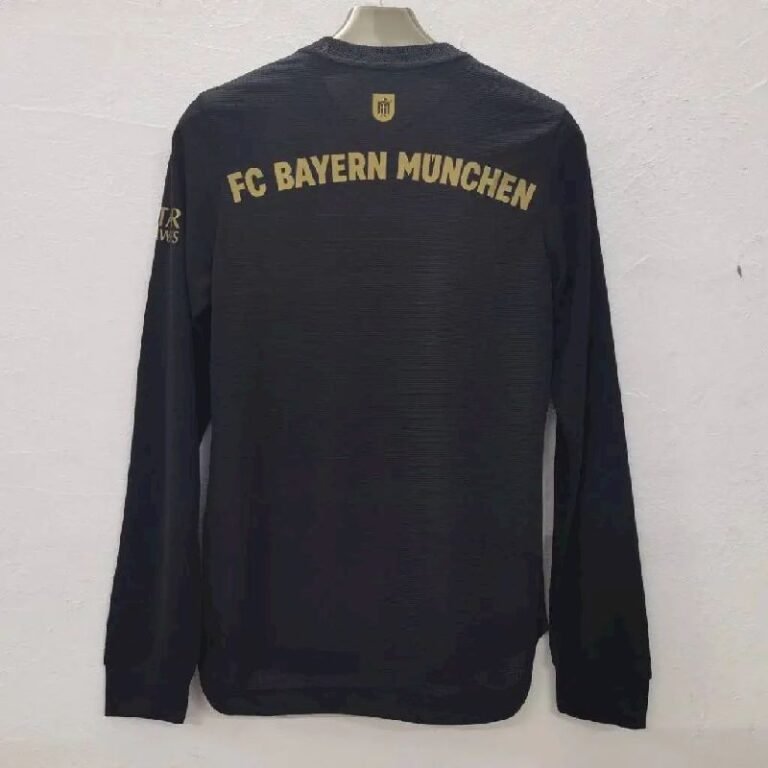 Mens Bayern Munich 2021/22 Away Long Sleeve Jersey Player Version 1