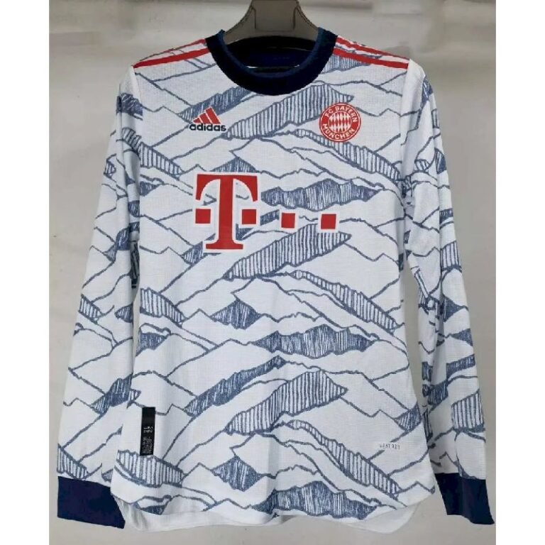 Mens Bayern Munich 2021/22 Third Long Sleeve Jersey Player Version