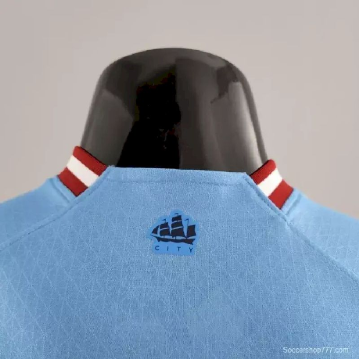 Mens Manchester City 2022/23 Home Jersey Player Version 5