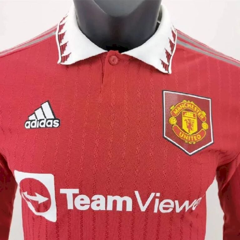 Mens Man Utd 2022/23 Home Long Sleeve Jersey Player Version 1