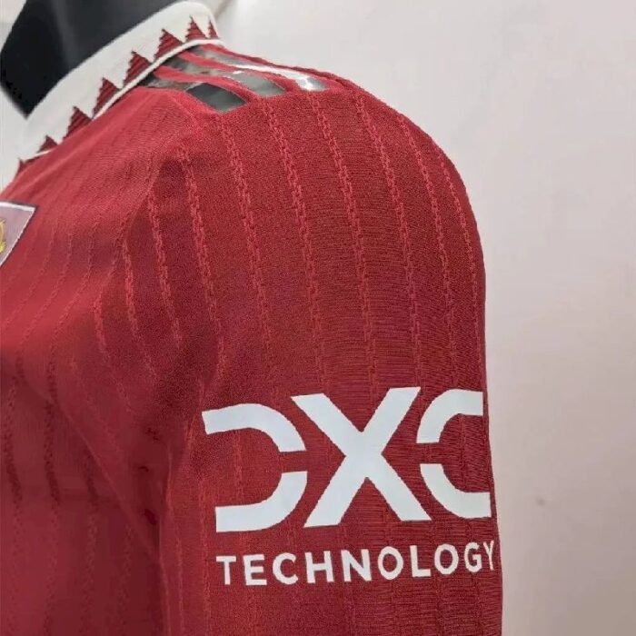 Mens Man Utd 2022/23 Home Long Sleeve Jersey Player Version 5