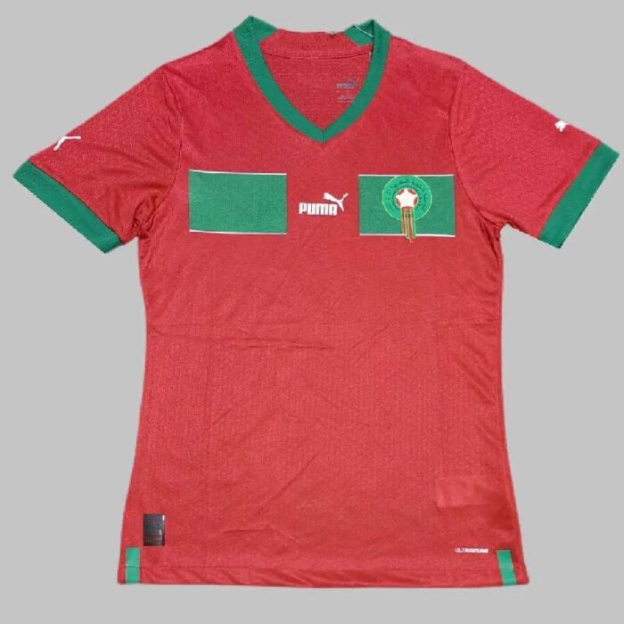 Mens Morocco 2022 Home Jersey Player Version 5