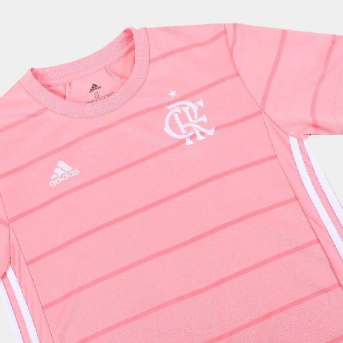 Womens Flamengo 2021/22 Outubro Rosa Jersey 2