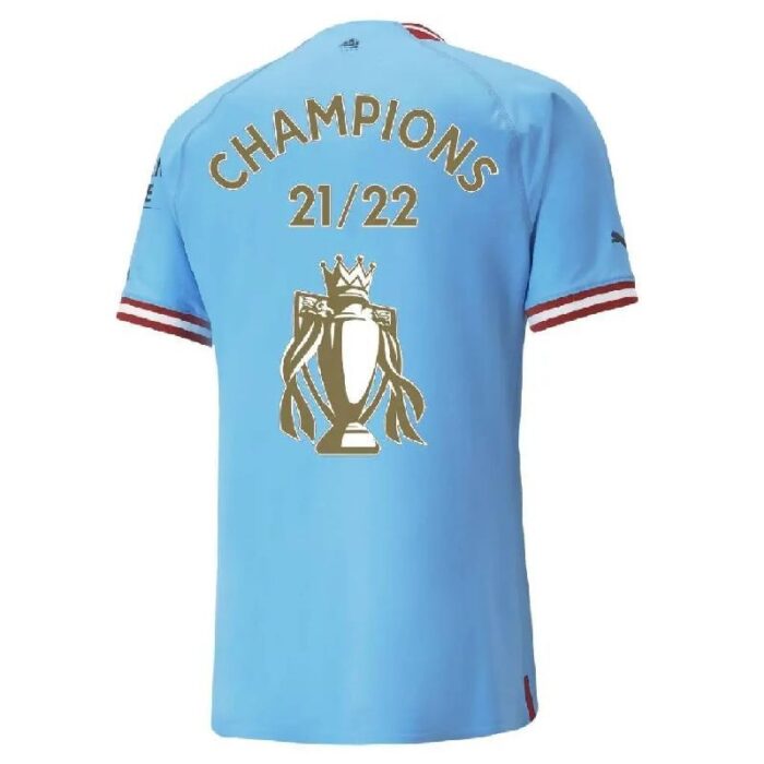 Mens Manchester City 2022/23 Champions Jersey Player Version 2