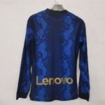 Mens Inter Milan 2021/22 Home Long Sleeve Jersey Player Version 1
