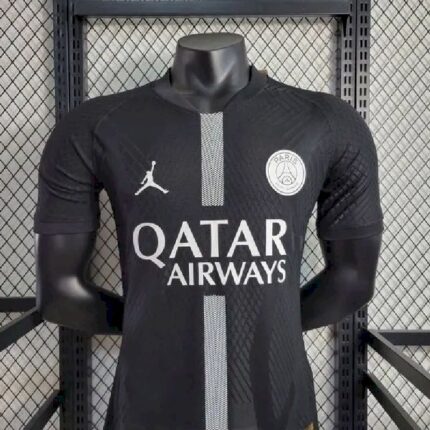Mens Paris Saint-Germain 2023/24 Black Jersey Player Version 1