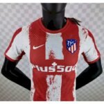 Mens Atletico Madrid 2021/22 Home Jersey Player Version 3