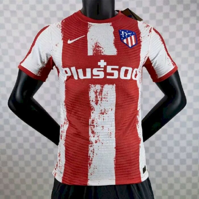 Mens Atletico Madrid 2021/22 Home Jersey Player Version 2