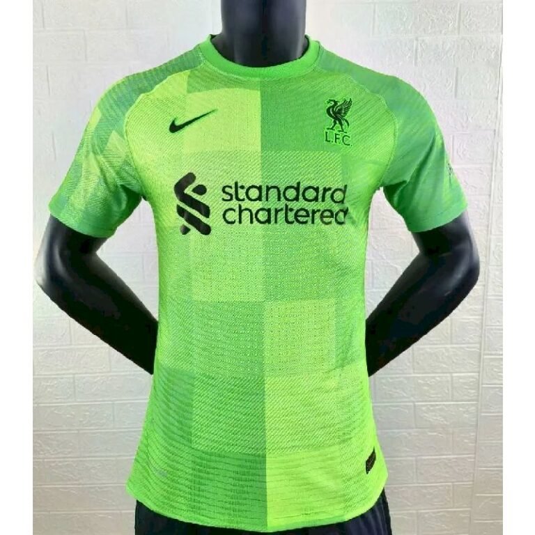 Mens Liverpool 2021/22 Goalkeeper Jersey Player Version