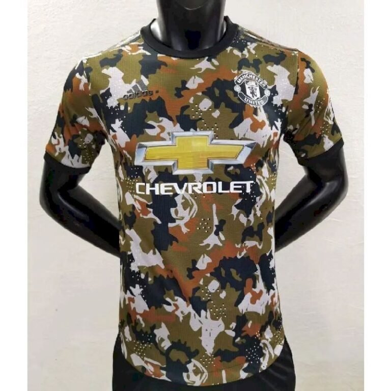 Mens Manchester United 2021/22 Camo Jersey Player Version