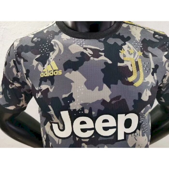 Mens Juventus 2021/22 Camo – Black Jersey Player Version 4