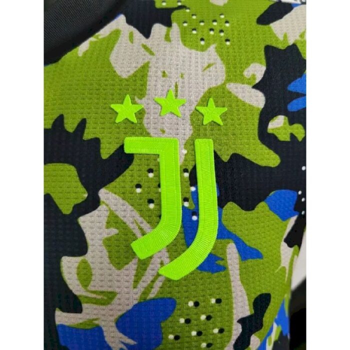 Mens Juventus 2021/22 Camo – Green Jersey Player Version 2