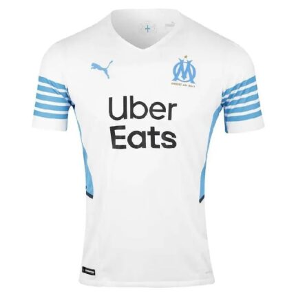 Mens Olympique Marseille 2021/22 Home Jersey Player Version