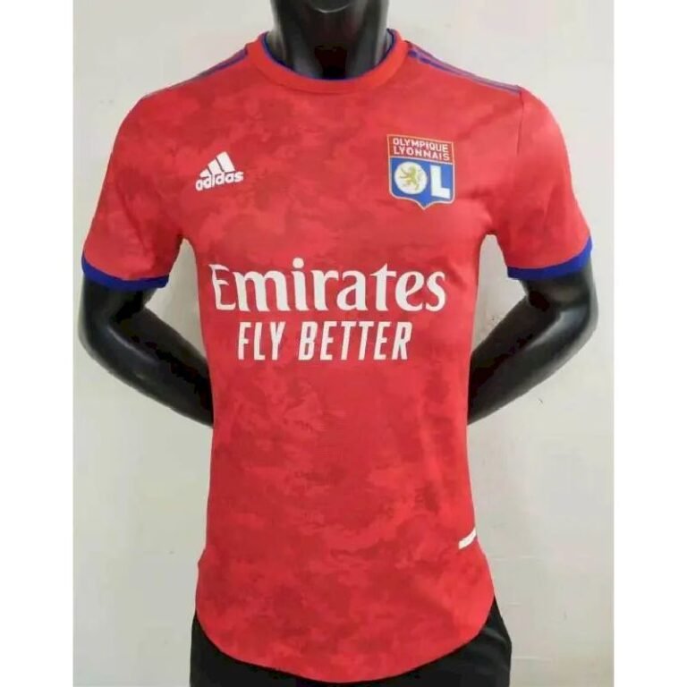 Mens Olympique Lyonnais 2021/22 Away Jersey Player Version