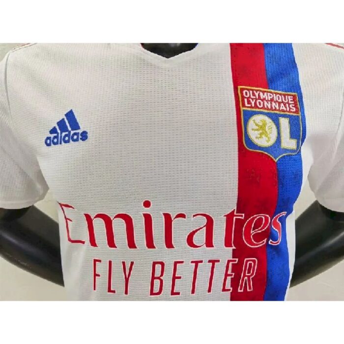 Mens Olympique Lyonnais 2021/22 Home Jersey Player Version 2