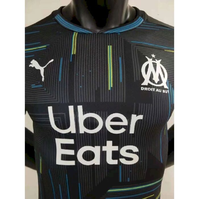 Mens Olympique Marseille 2021/22 Goalkeeper Jersey Player Version 3