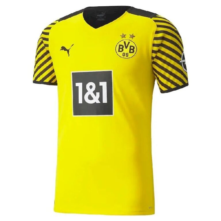 Mens Borussia Dortmund 2021/22 Home Jersey Player Version