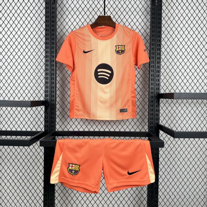Kids Barcelona 2025/26 Goalkeeper Kit 7