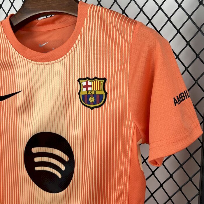 Kids Barcelona 2025/26 Goalkeeper Kit 4