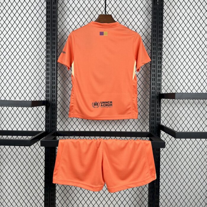 Kids Barcelona 2025/26 Goalkeeper Kit 1