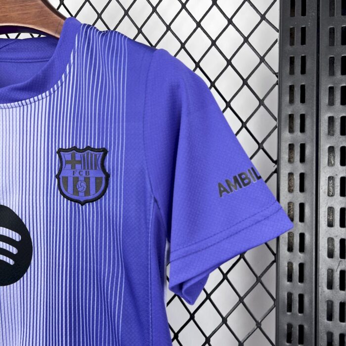 Kids Barcelona 2025/26 Goalkeeper Kit 3