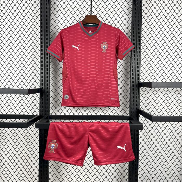 Kids Portugal 2026 World Cup Home Kit 8