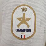 Mens Paris Saint-Germain 2021/22 Champions 10th Title Fourth Jersey Player Version 2